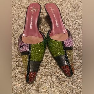 Giuseppe Zanotti vintage beaded mules.